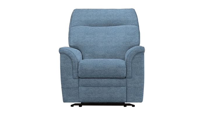 Parker Knoll Hudson Power Plus Recliner in Coniston Blue Fabric
